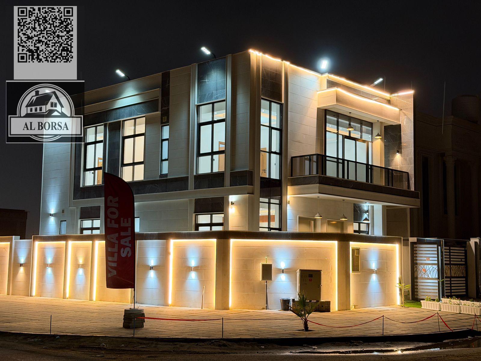 Villa for sale – Al Helio 2, Ajman | 5 master bedrooms | Includes water, electricity, air conditioning, and registration fees | Price: AED 1,900,00