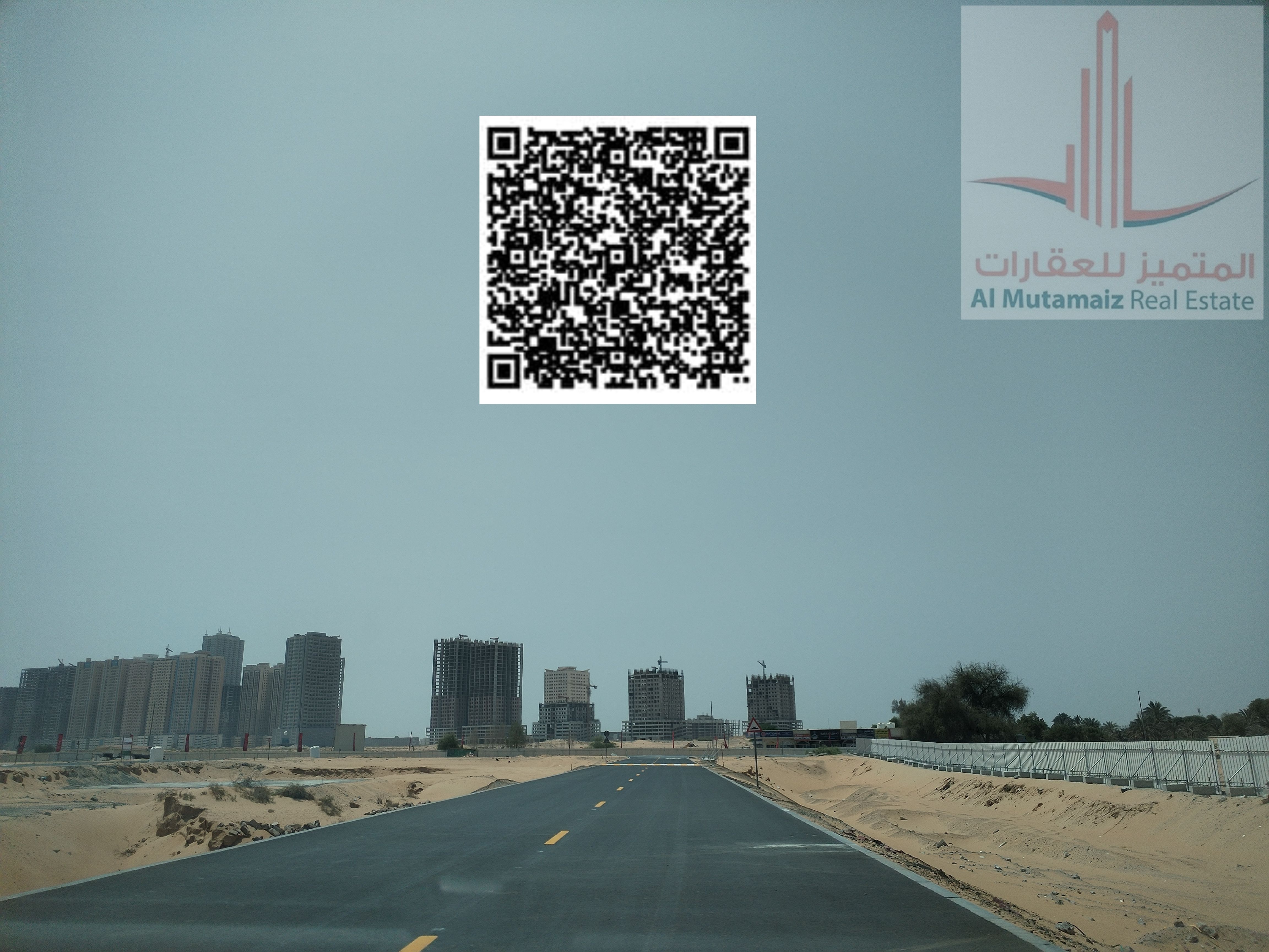 For sale: Commercial land in Ajman Emirate in a prime location, Al Zahia area, with an apartment sales permit.