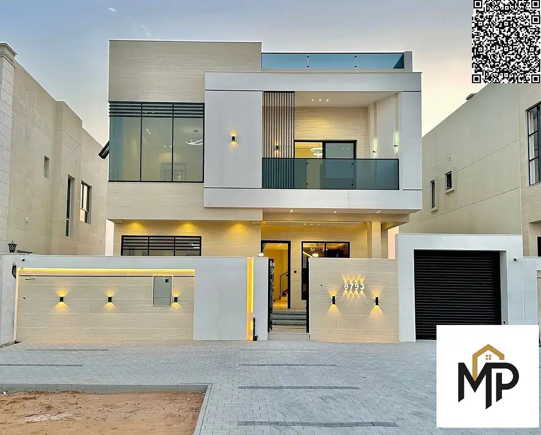 Modern villa, central IC, setback from the front of the villa, 20 meters, two floors and a roof, freehold ownership