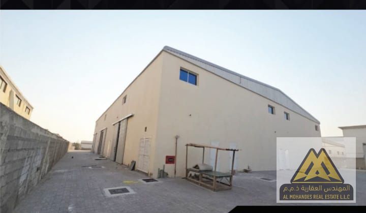 New Warehouses for Rent or Investment in Umm Al Thu’b, Ajman – 6 Units, Outdoor Yard, Guard Rooms, Fully Equipped, AED 1,100,000, Strategic Location.
