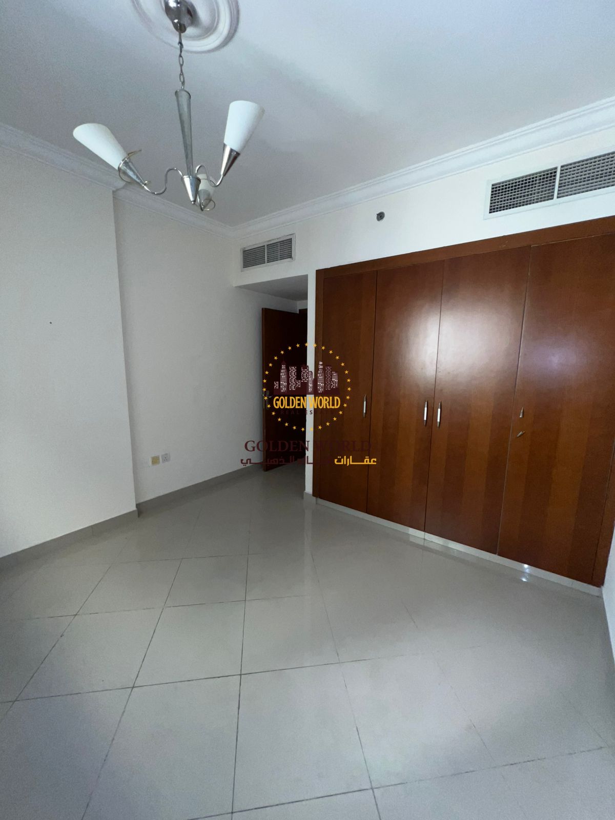 A wonderful apartment in Al Taawun with three bedrooms and a living room, a master bedroom, three bathrooms, built-in wardrobes, and an open view. Inc