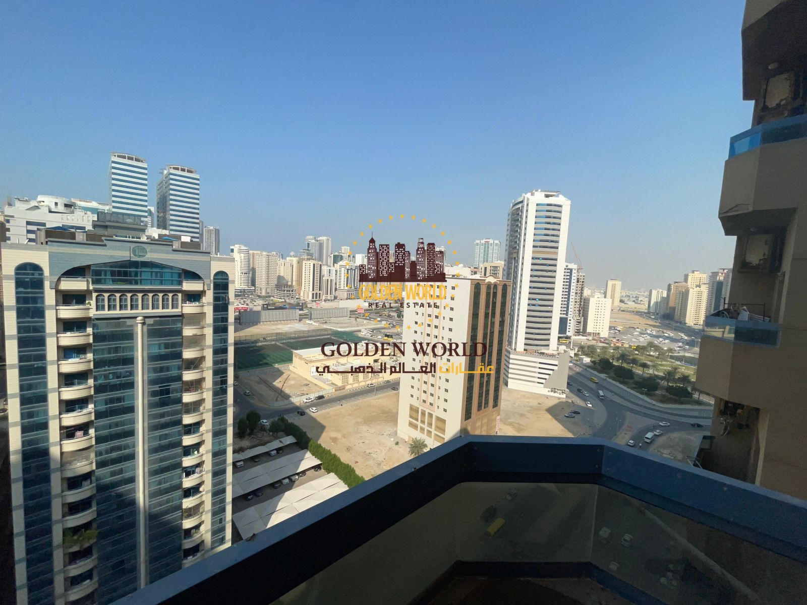 2BR apartment with living room and balcony in Al Nahda Sharjah, 2 bathrooms, open view, parking available, prime location near services, 4 cheques wit