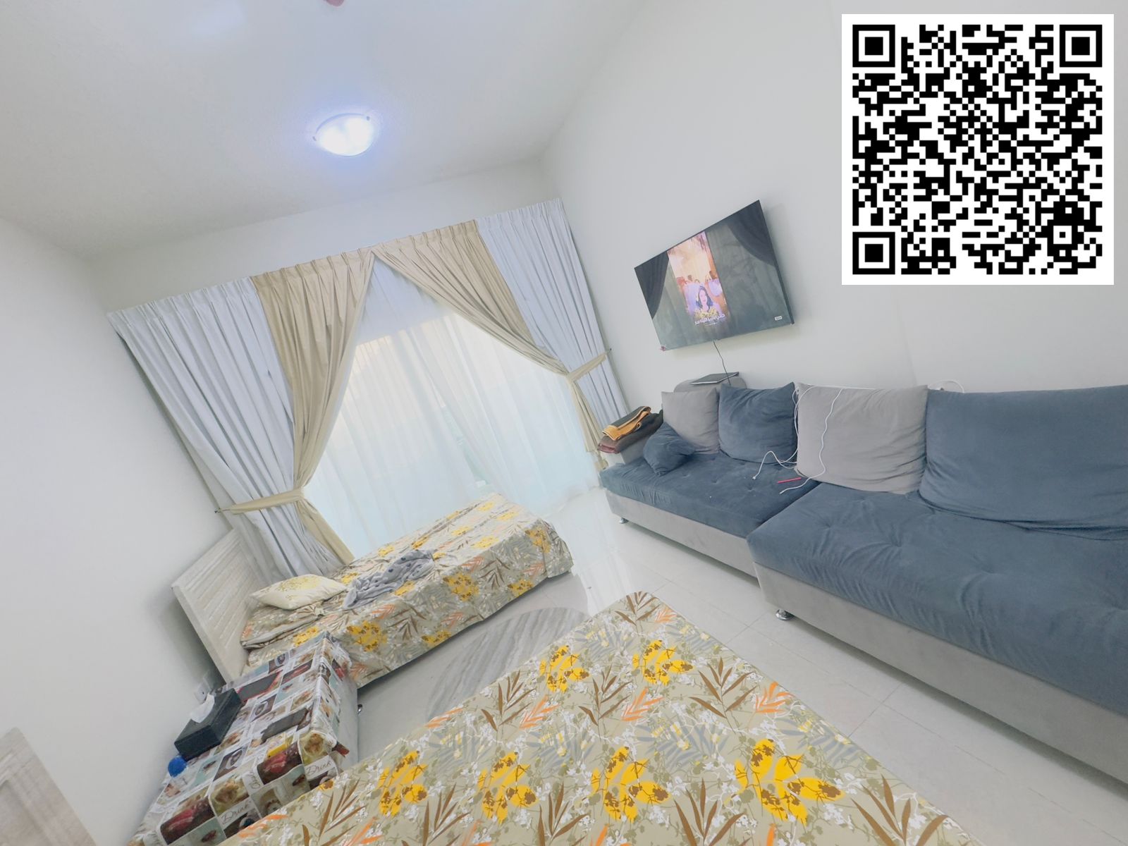 For sale: Two-bedroom apartment with a living room and open view – Golf Tower. Area: 1189 sq ft. Excellent opportunity for living or investment with a