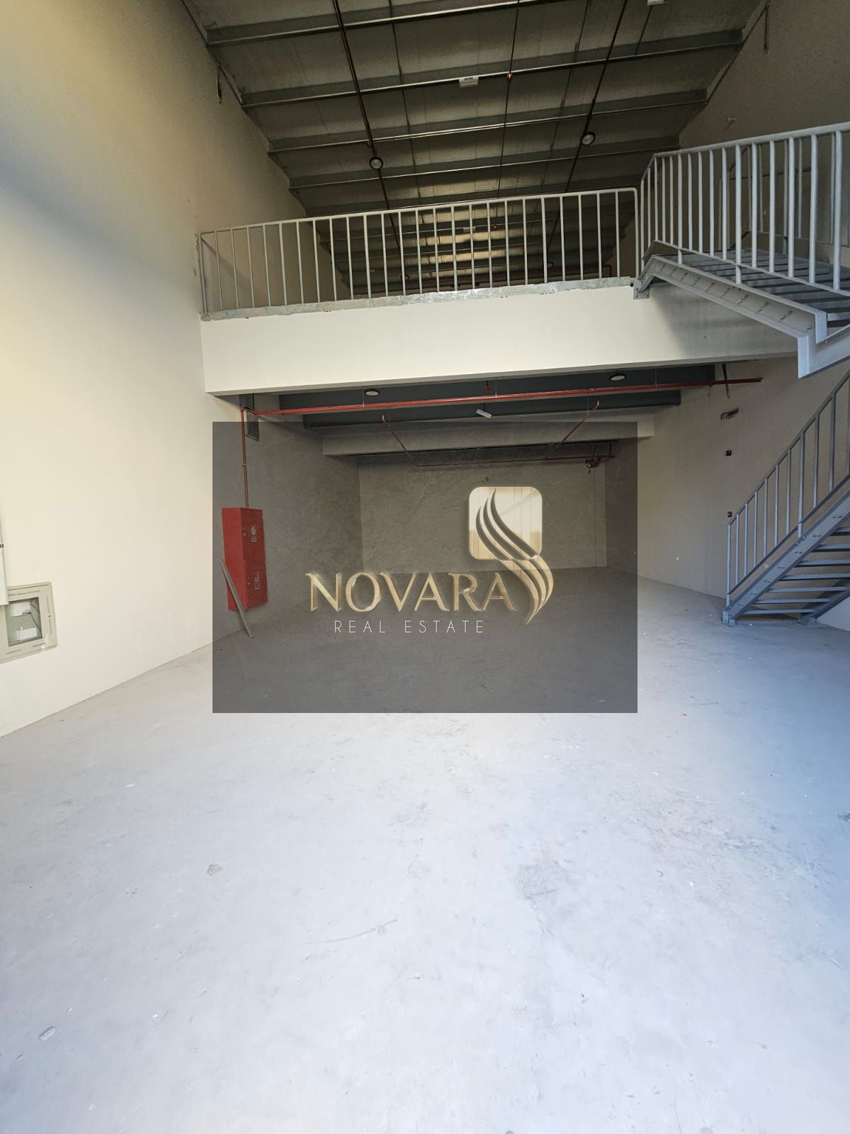 Warehouse for rent, brand new in Ajman Ind. 1, 2,700 sq. ft with mezzanine, 20kW power, bathroom, AED 120k