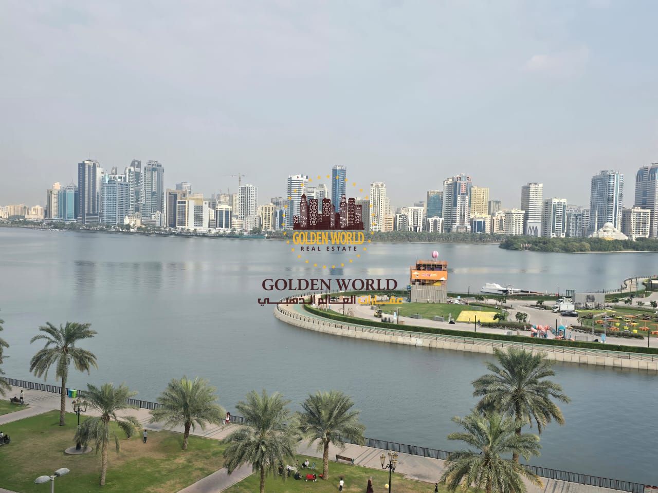 Full Sea View 4BR Apartment with 2 Living Halls & Free AC – Al Majaz 3