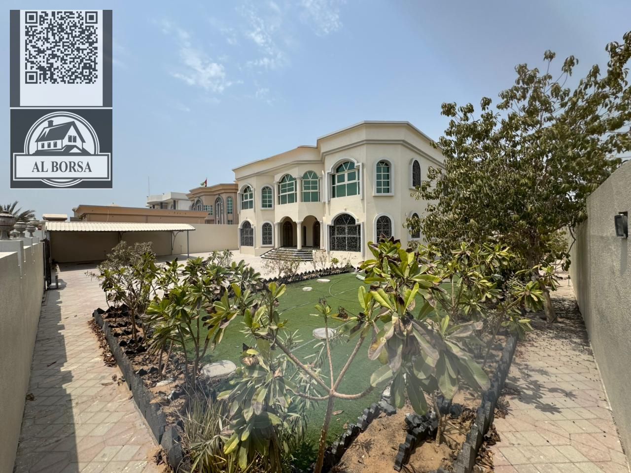 Villa for rent in Al Jurf | 10 rooms + pool and garden | 170,000 annually | Prime location