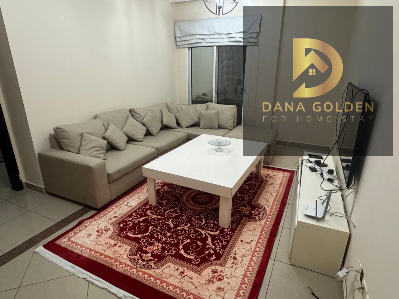 One bedroom, living room, balcony, overlooking the main street