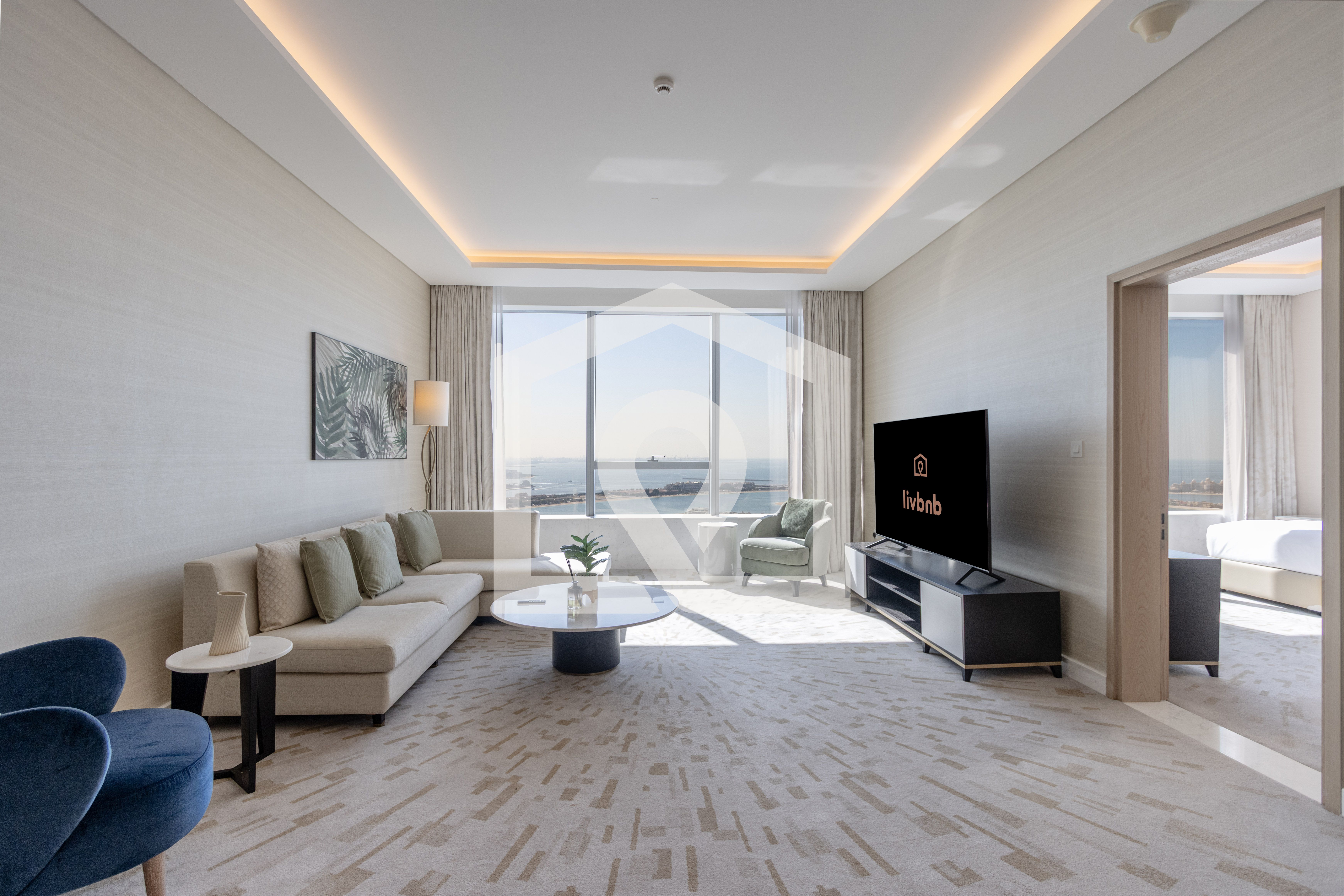 1BR | Panoramic Sea & Skyline View | Palm Tower