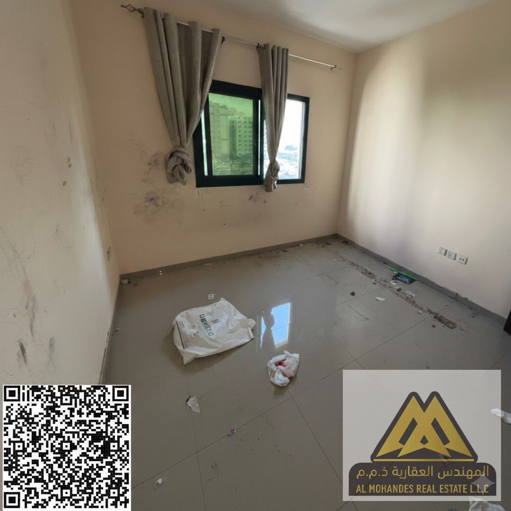 A distinctive apartment in Al Nuaimiya with a balcony, 2 bathrooms, and built-in wardrobes.