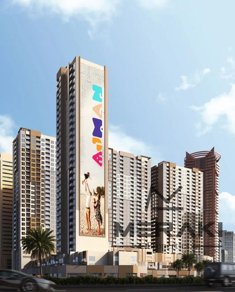 One-bedroom apartment with a special price and an open view overlooking the sea and the Emirate of Sharjah, with free air conditioning