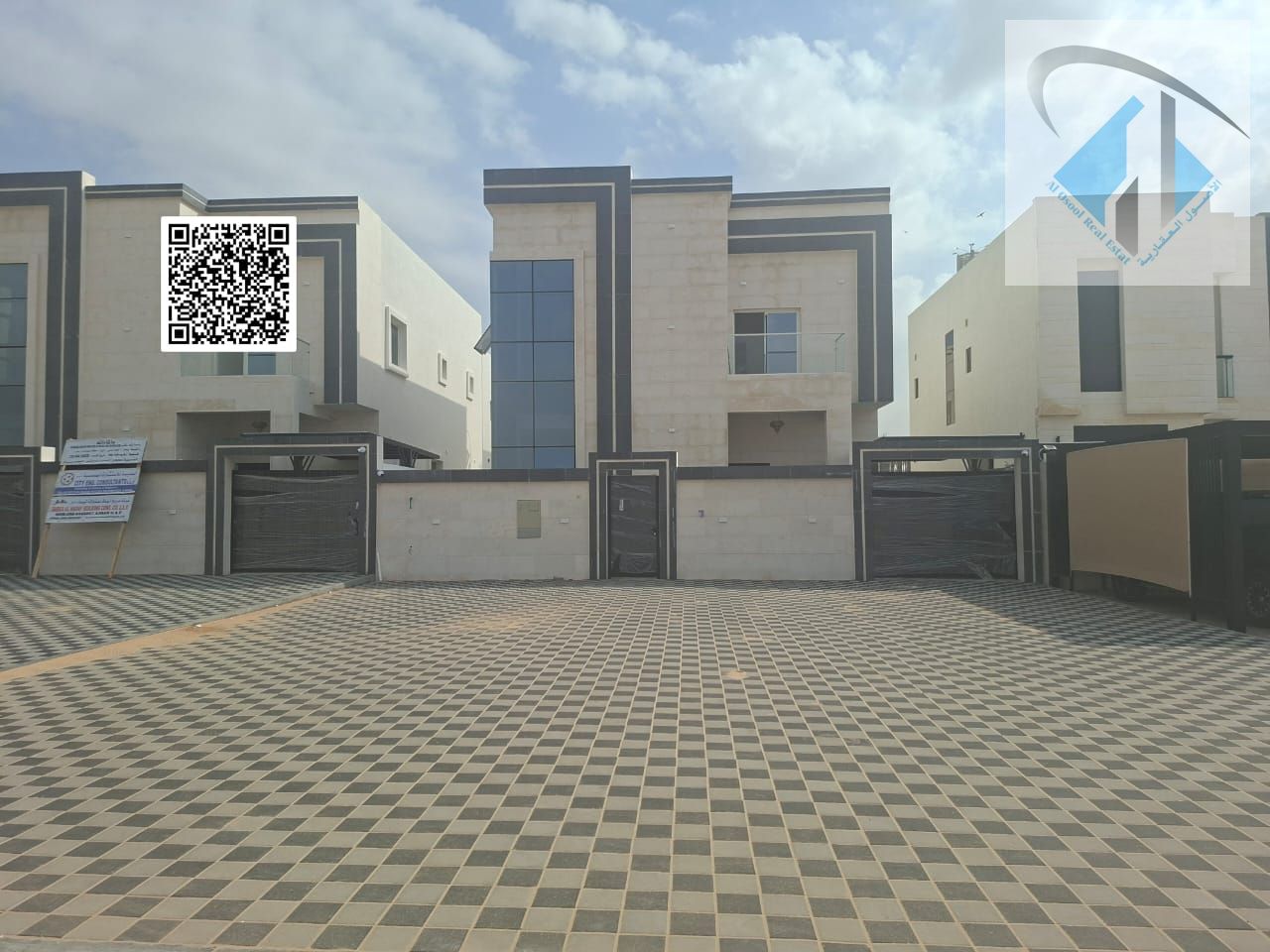For sale, a new villa with a large yard, the first resident, close to the Mohammed bin Zayed exit, with the possibility of bank financing for a period