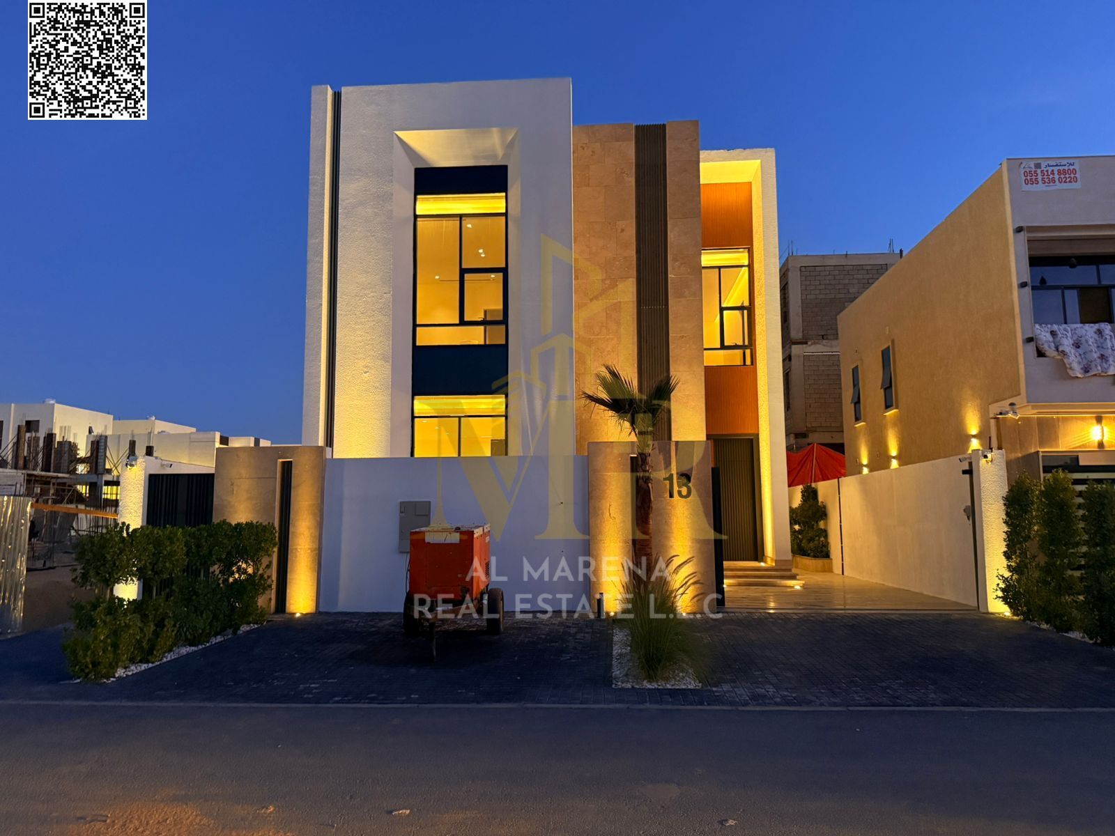 Includes registration and ownership fees. A ready-to-move-in property on the main street in one of Ajman's most prestigious areas. Freehold ownership.