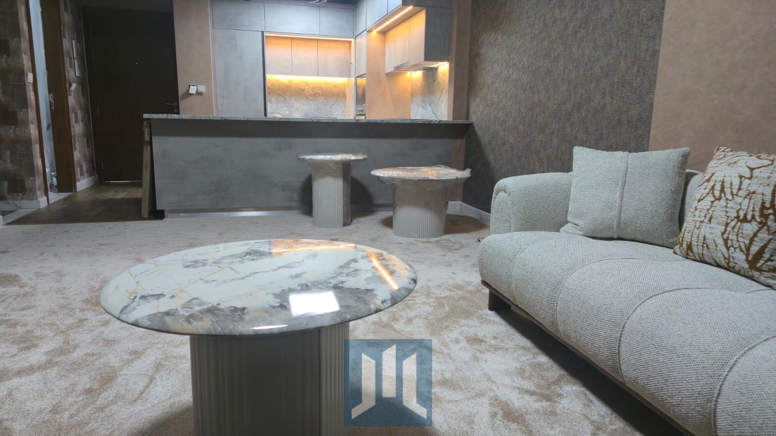 FULL FURNITURE,Marina Al Hamra,Lagoon View 5th floor,Golf Course and Partial Sea View