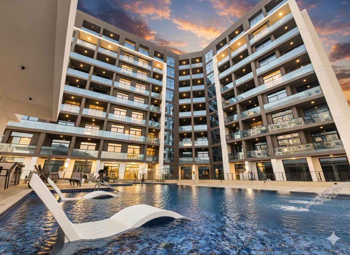 Book now Luxury Apartment With Maid room brand new building