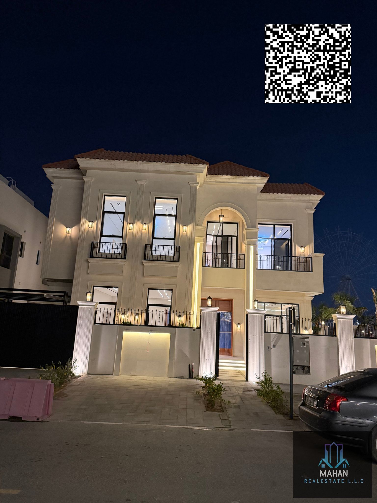 Ideal Corner Home For Living | In Front Of Yasmeen Park | Very Close To E311 Road | 5 Master Bedroom’s | Hall & Majlis | Including Electricity, Water, Central AC & Transfer Fee