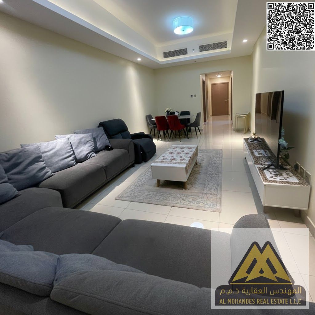 Prime location in Gulfa Towers | Easy access to Sharjah and Dubai | Suitable for families due to its proximity to all services and schools | Flexible