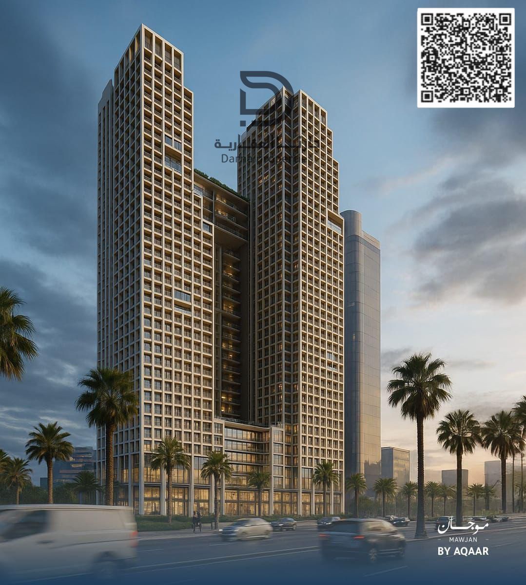 1-Bed Hotel Apartment with Full Sea View – Mojan Tower, Ajman Corniche
