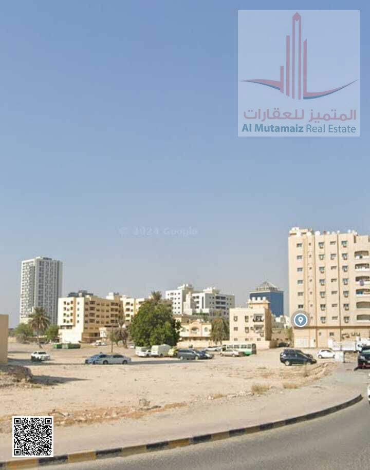 For sale in Ajman, residential/commercial land in Liwara 1, area 4811 sq ft, G+3, excellent location near Ajman Walk. Asking price 1,500,000