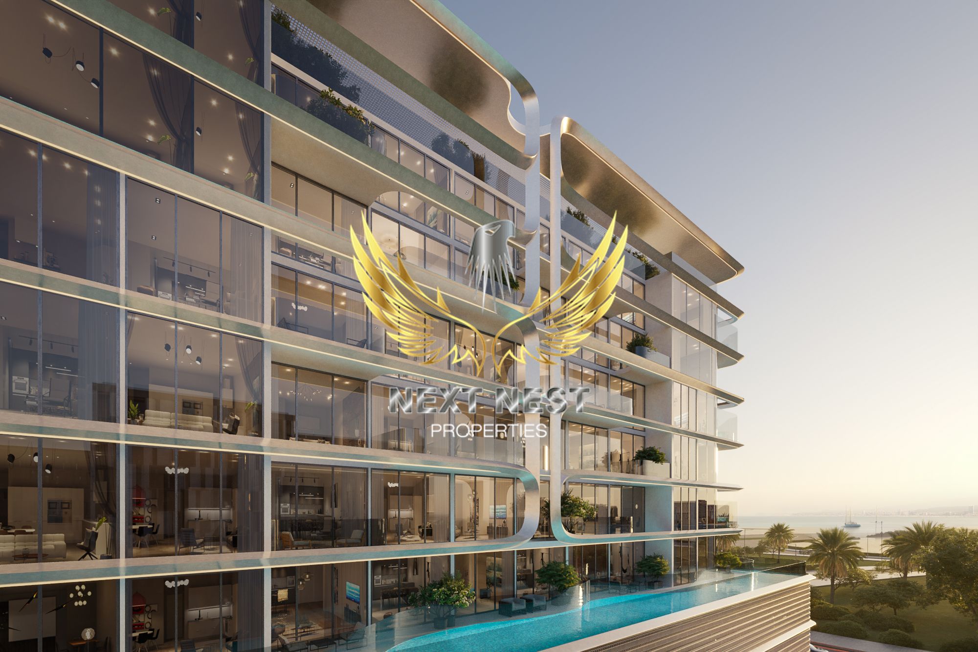 PERFECT 2BHK SEA VIEW ON DUBAI ISLAND WITH SWIMMING POOL