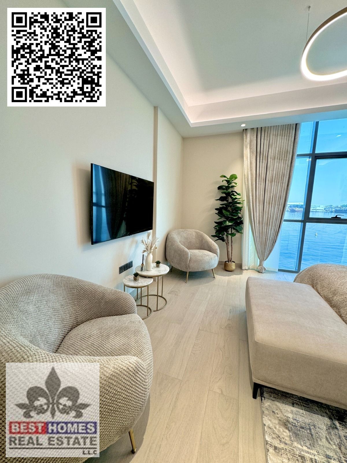 Affordable 2BHK Apartment for Sale with Full Sea and City View—Ajman Creek Tower