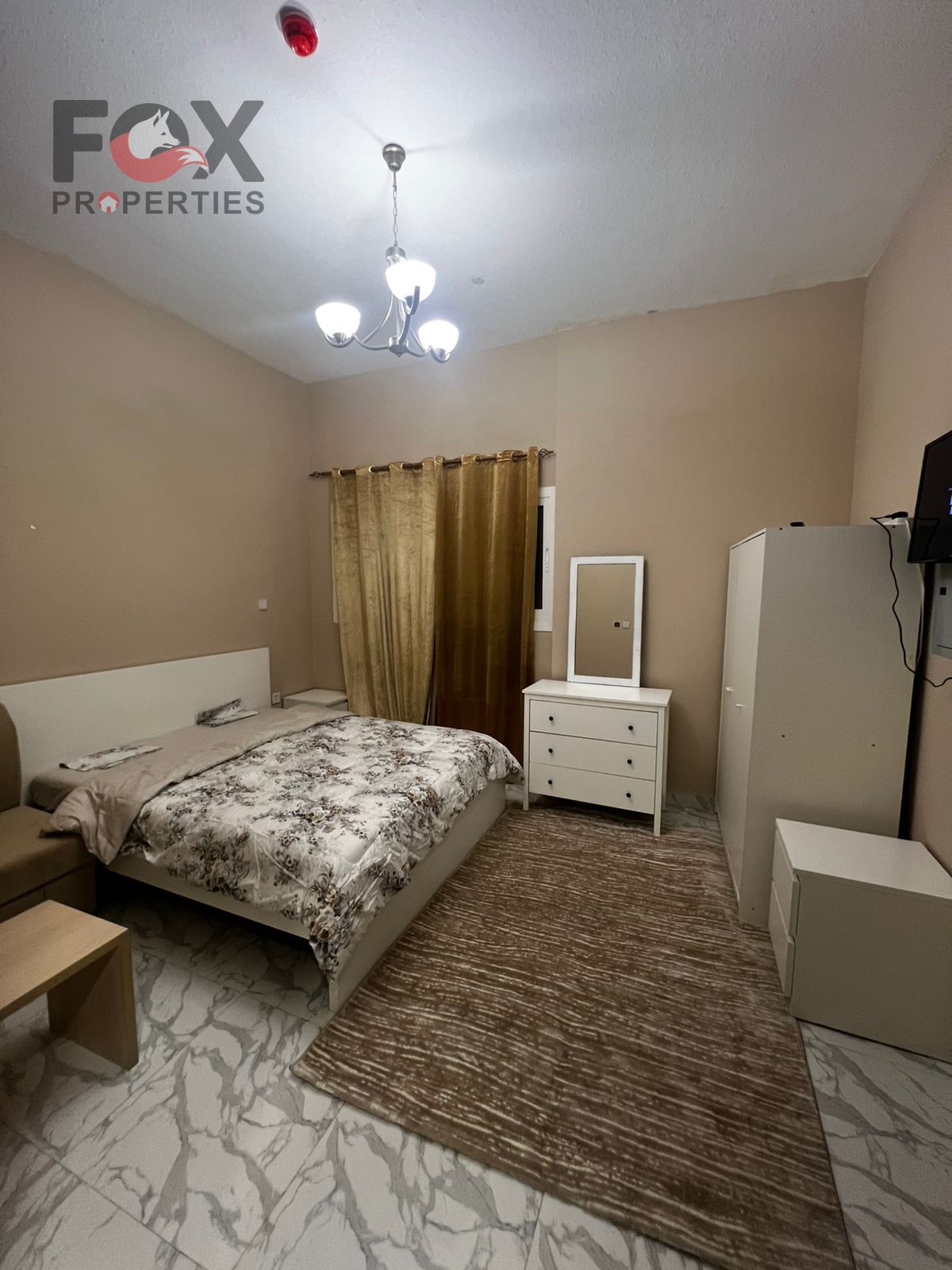 Studio apartment for monthly rent in Al Rashidiya 3, in a new building opposite Ajman One Towers, close to the Corniche, with free dirt parking and a