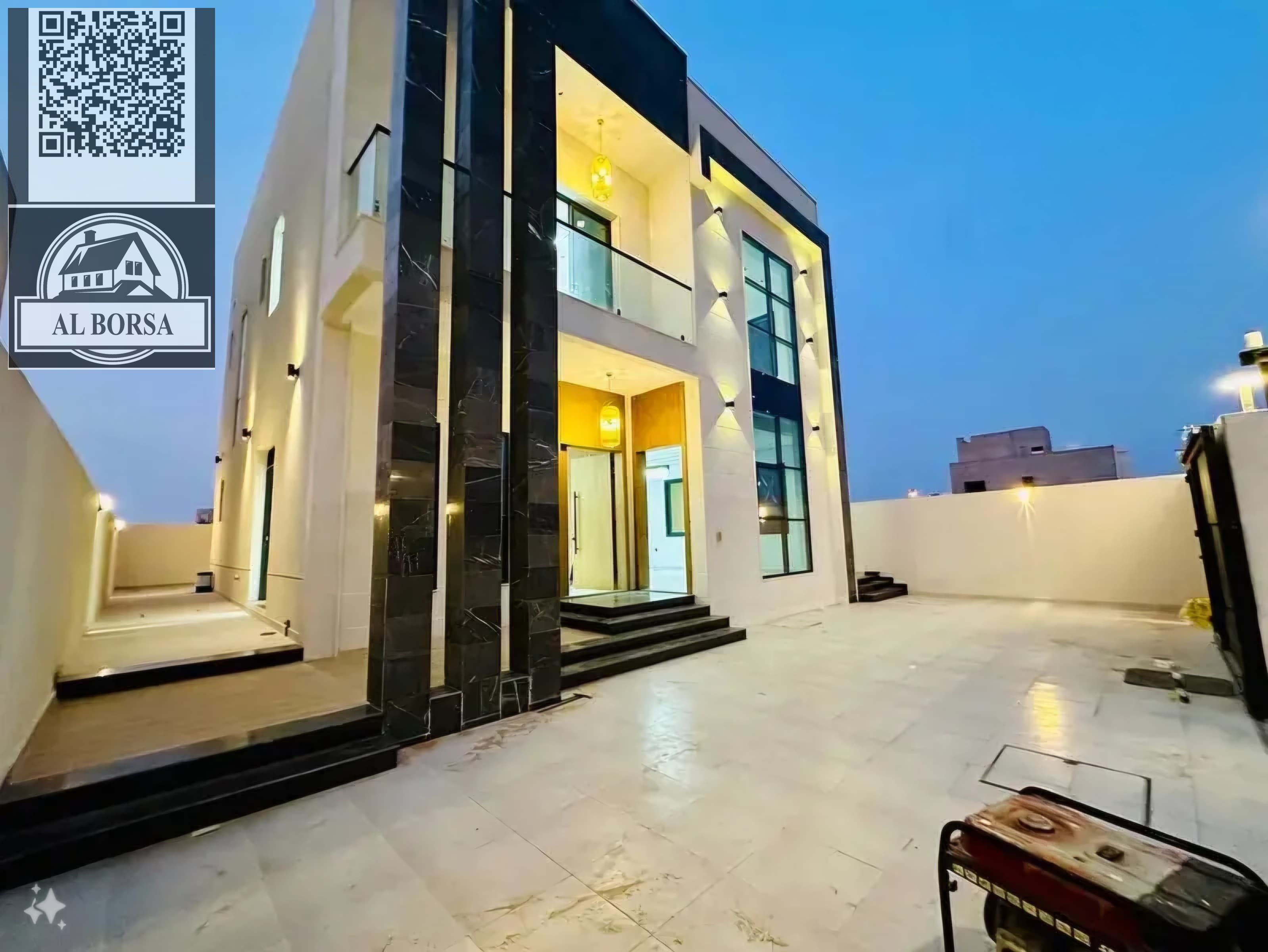 Villa for rent in Al-Haliyo 2 – First occupancy | Central air conditioning | 4 bedrooms + living room + hall | 4 installments