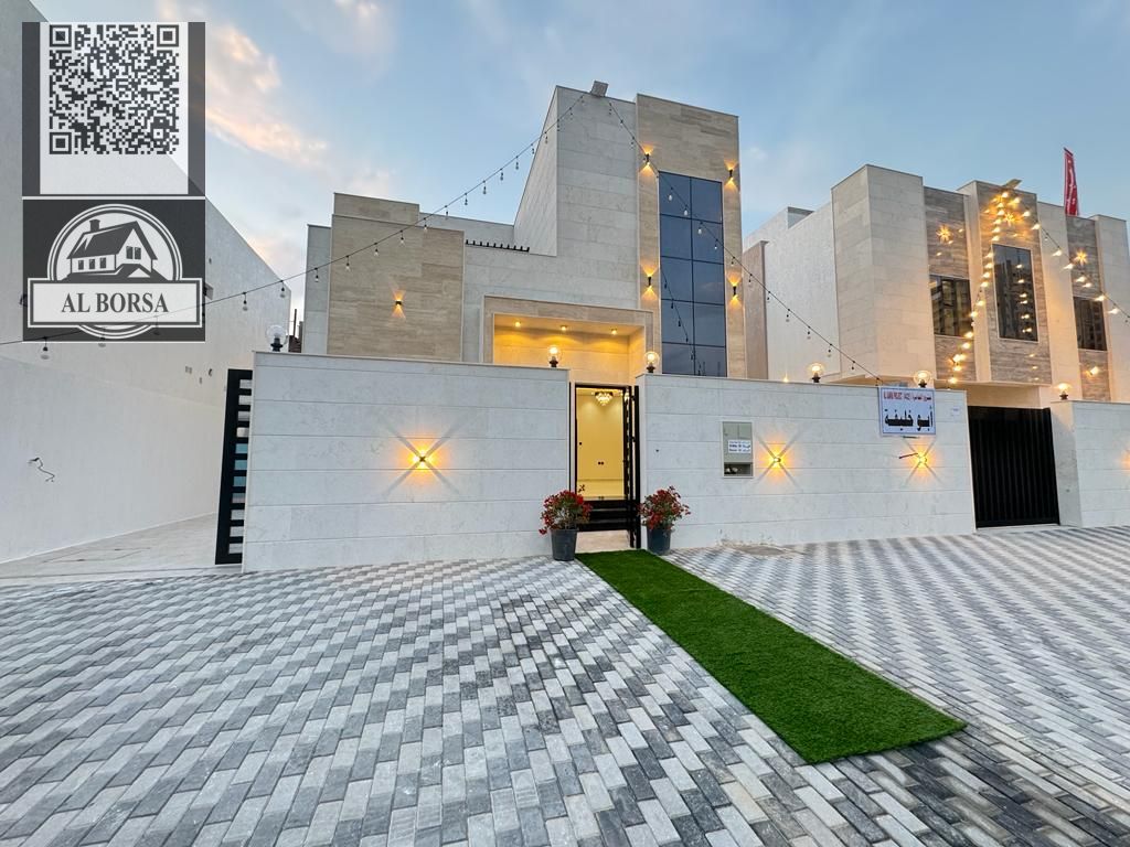 Villa for rent | First occupancy | Super deluxe finishing | Al Zahia Consisting of four master bedrooms with a majlis and a large family room