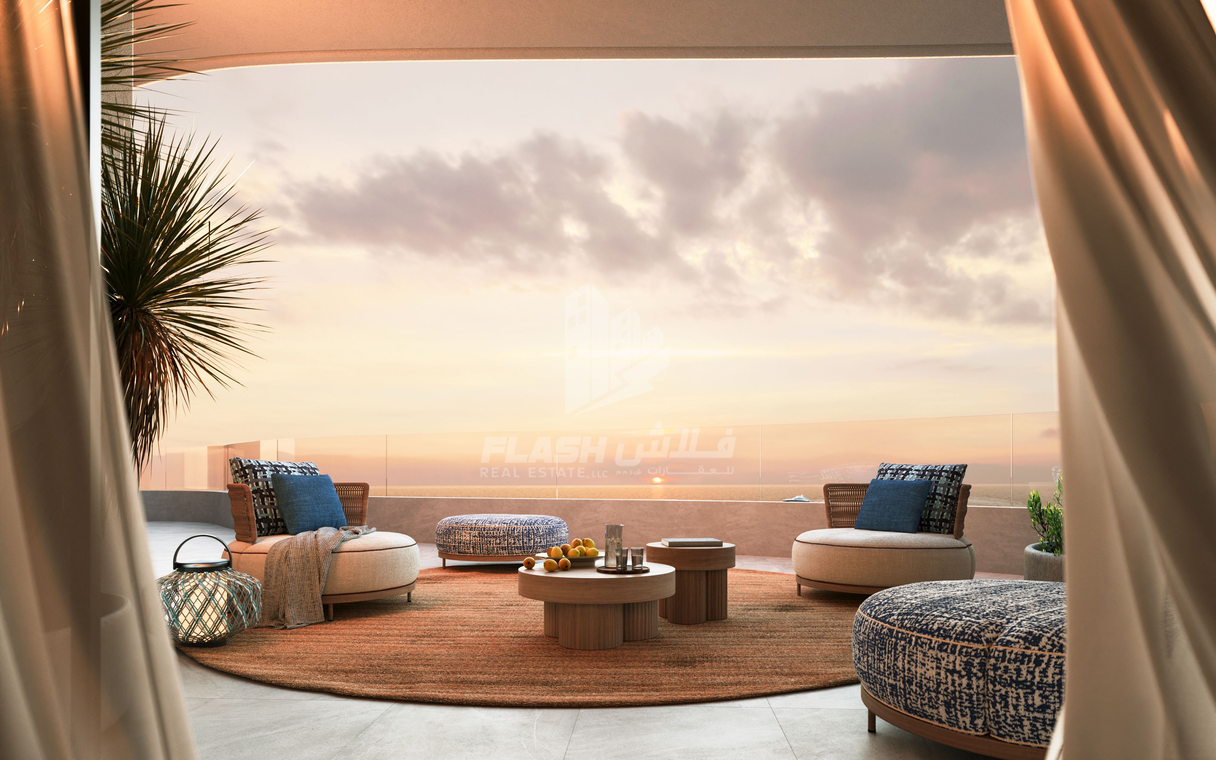 Stunning 2 BR High-Floor Apartment with sea view