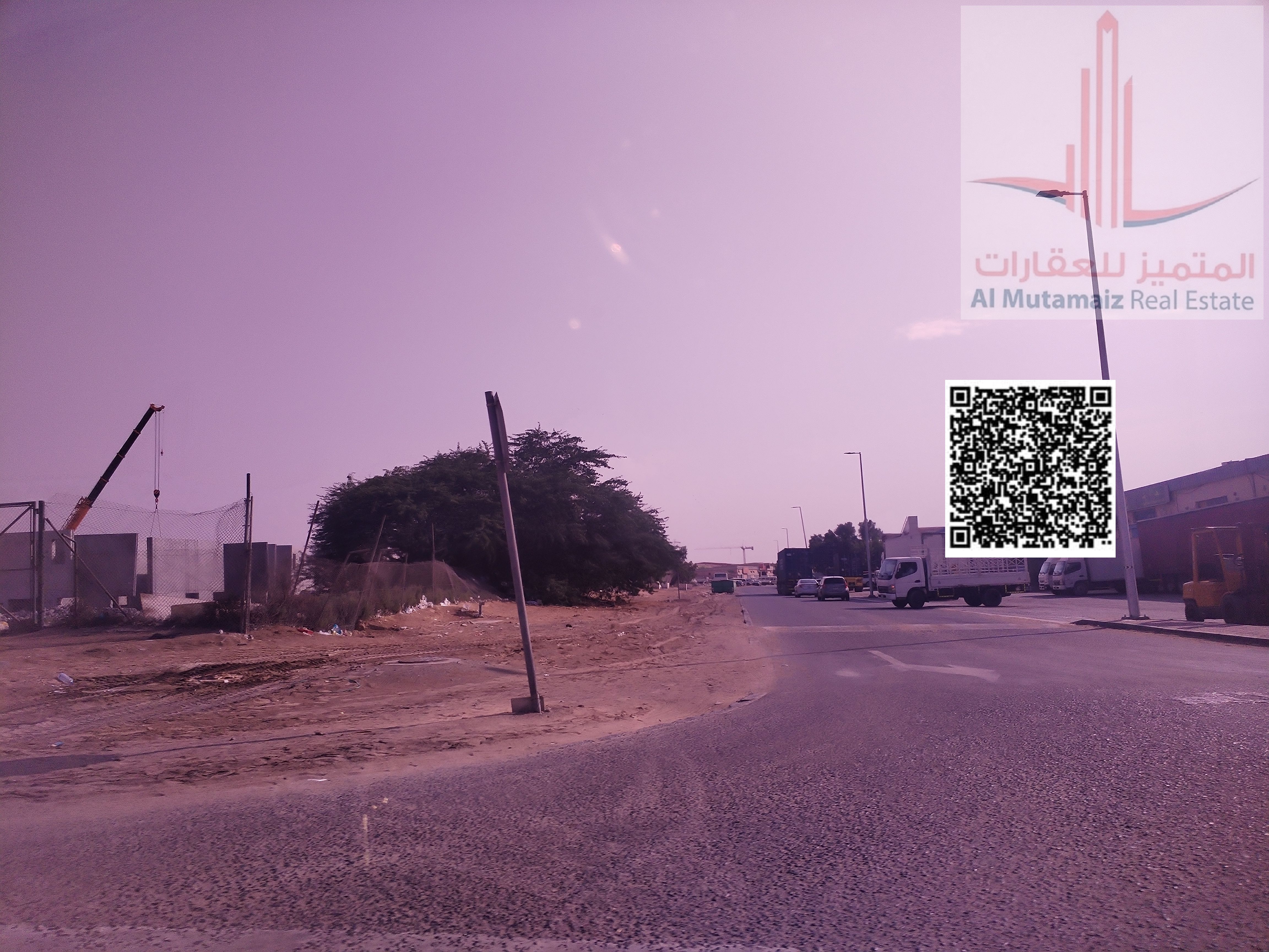 For sale: industrial land in Ajman Emirate in an excellent location on Jeddah Road