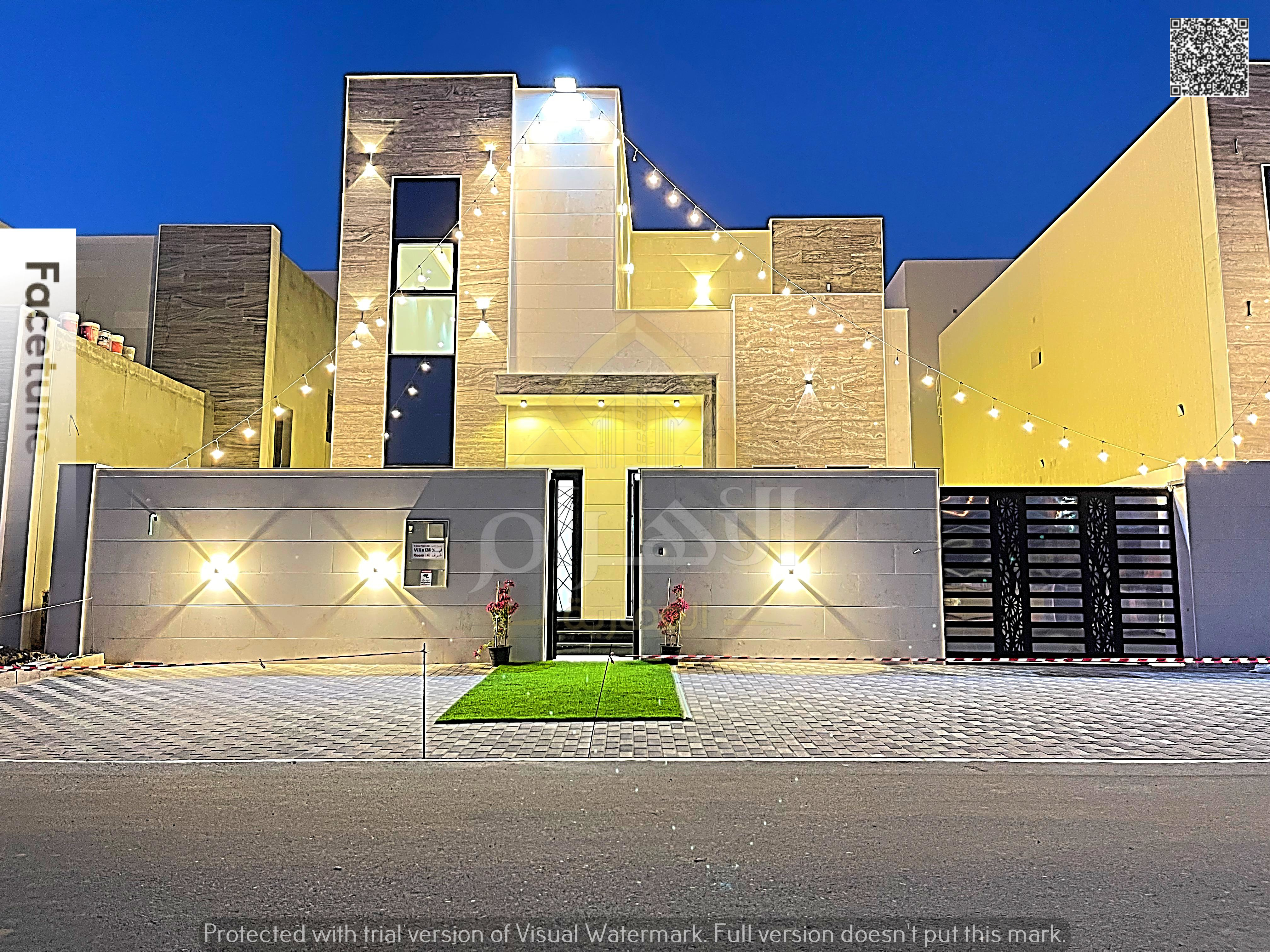 Modern villa, first occupancy, for rent - in Al Zahia area - 4 master bedrooms