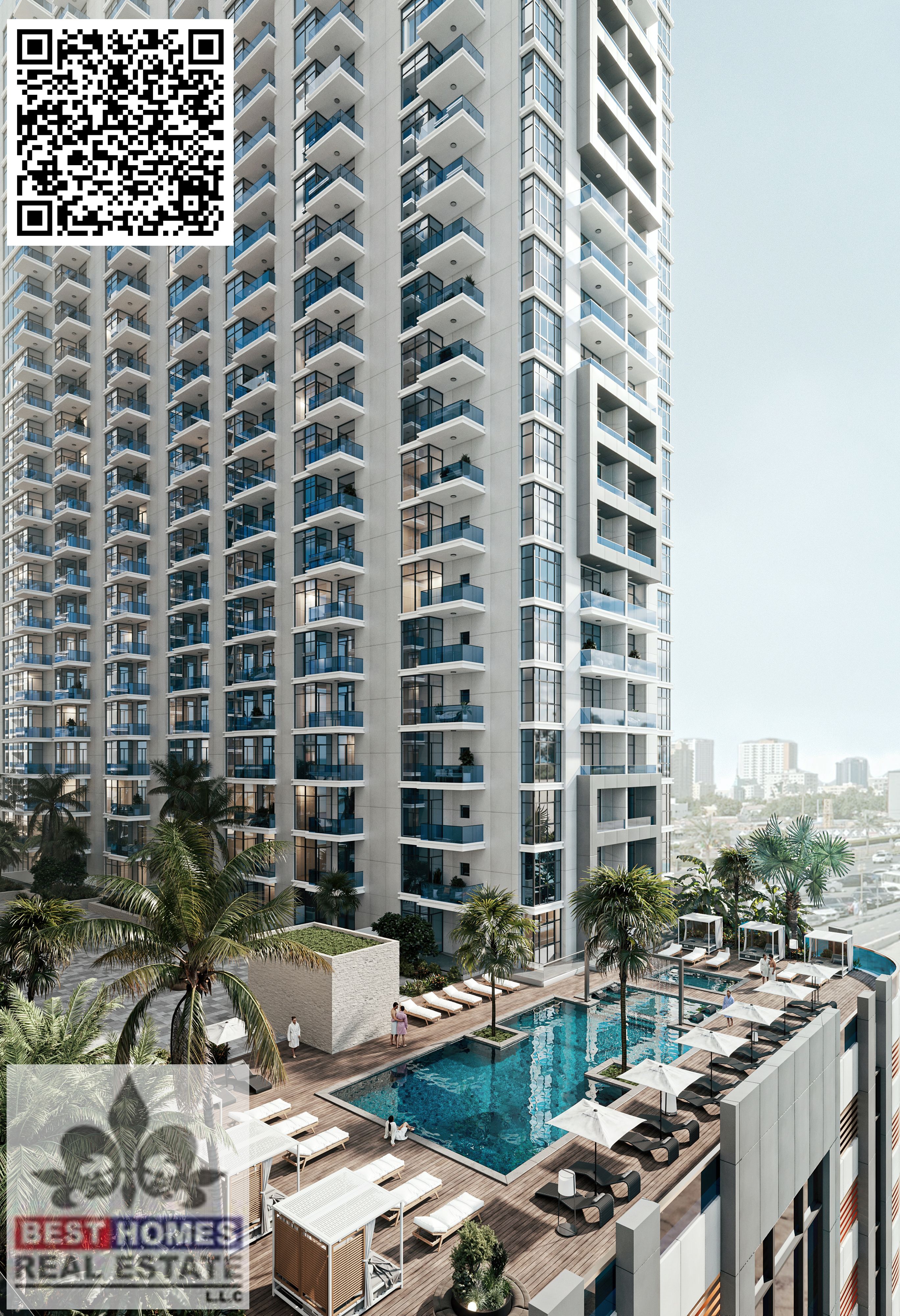 Luxury 3 BHK for Sale in Ajman Creek Towers | Waterfront Living