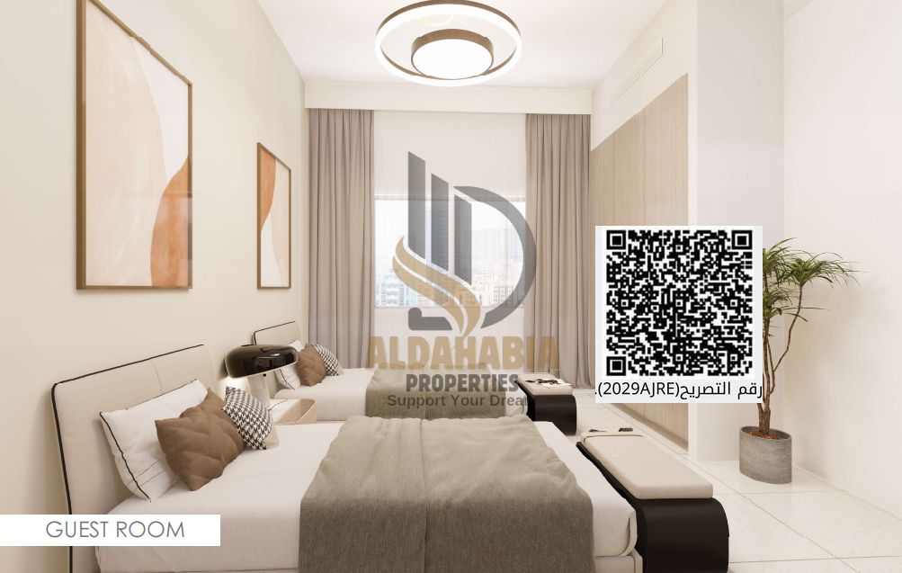 For Sale: One-Bedroom Apartment in Kentia Tower B – Al Zahia, Ajman Direct View of Sheikh Mohammed Bin Zayed Road – Balcony and Parking