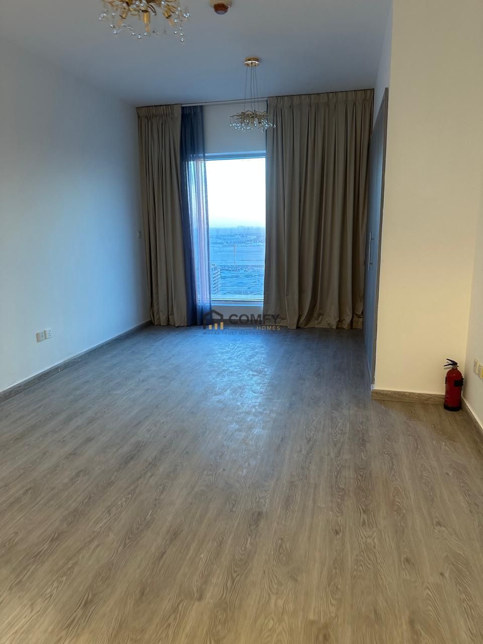 Modern Upgraded Studio | Skycourts Towers | For Rent Dubailand View