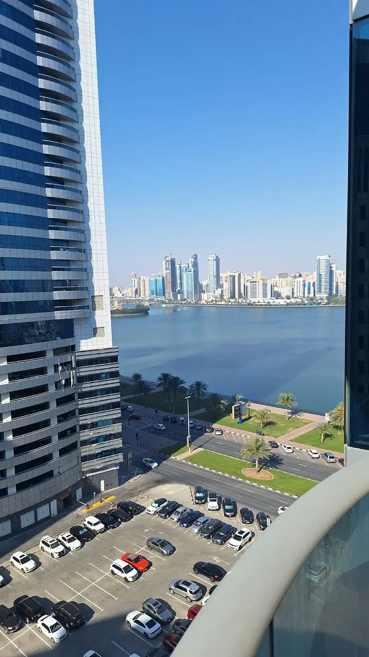 Apartment for sale in the Blue Tower - prime location, first row tower on Khalid Lake