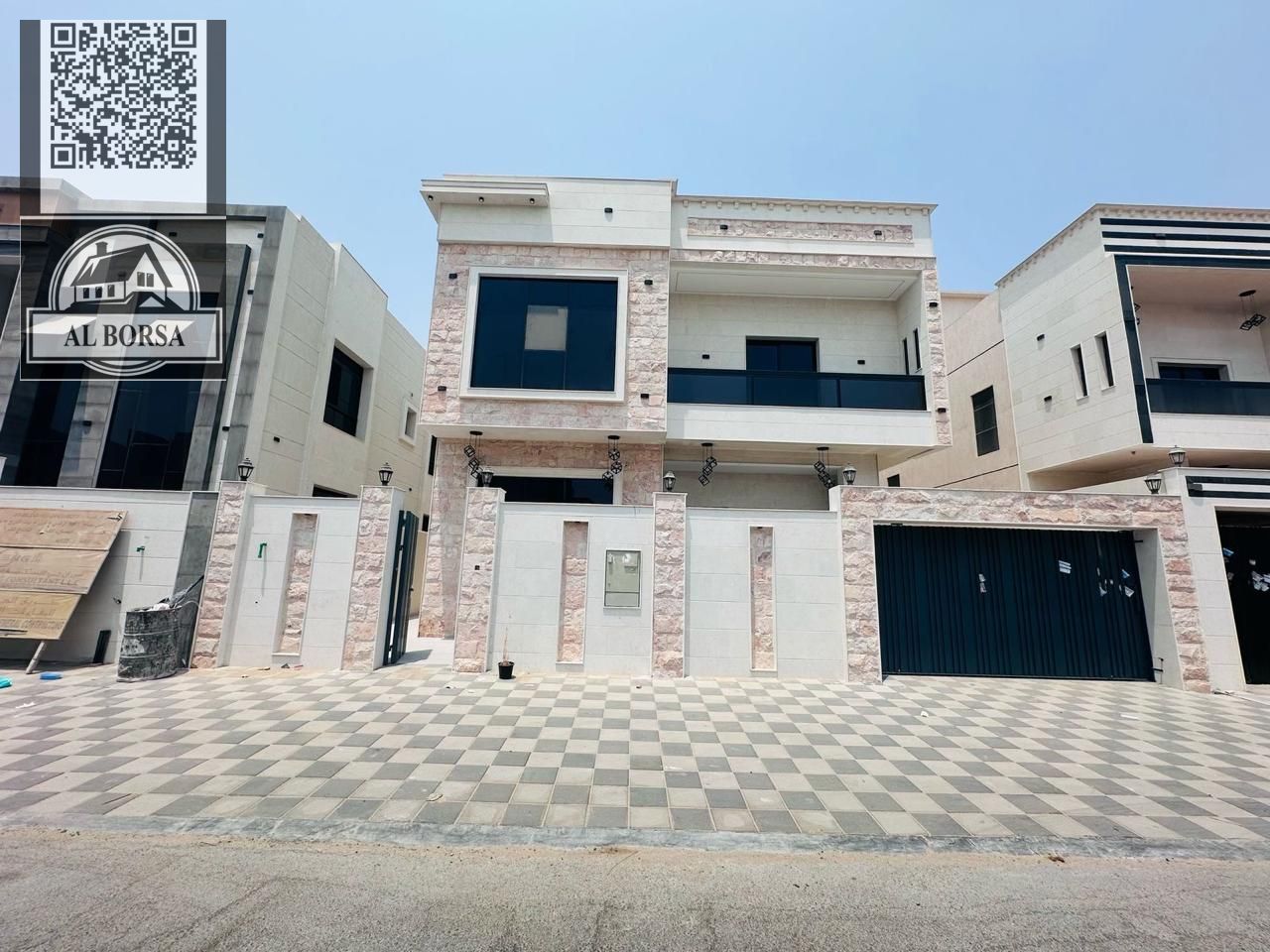 Villa for rent in Al Yasmin – 5 bedrooms + living room + majlis + maid's room | Central air conditioning | Ready to move in