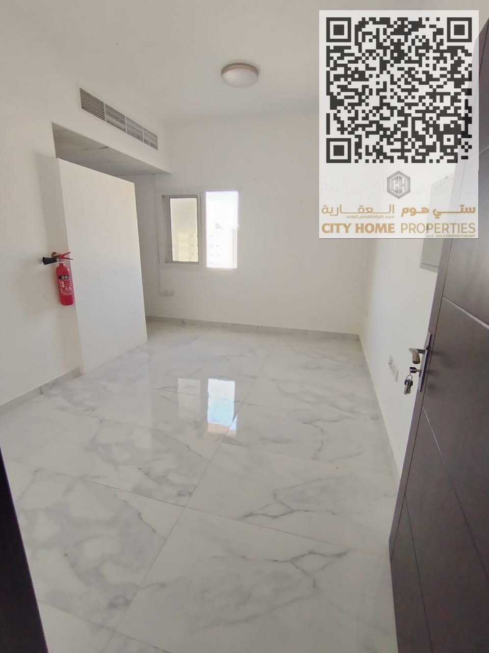 Annual Rental – Very Special Studio Prime location Brand new – First tenant in Al Jurf 3 Semi-separate kitchen Large window with an o