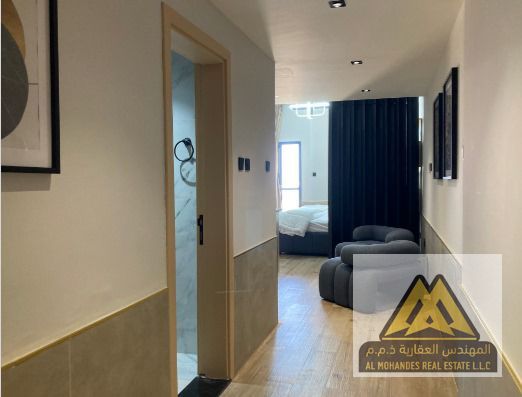 Luxury Fully Furnished Smart Studio for Sale – Al Nuaimiya Tower C, Ajman | Modern Design, Prime Location, With or Without Parking