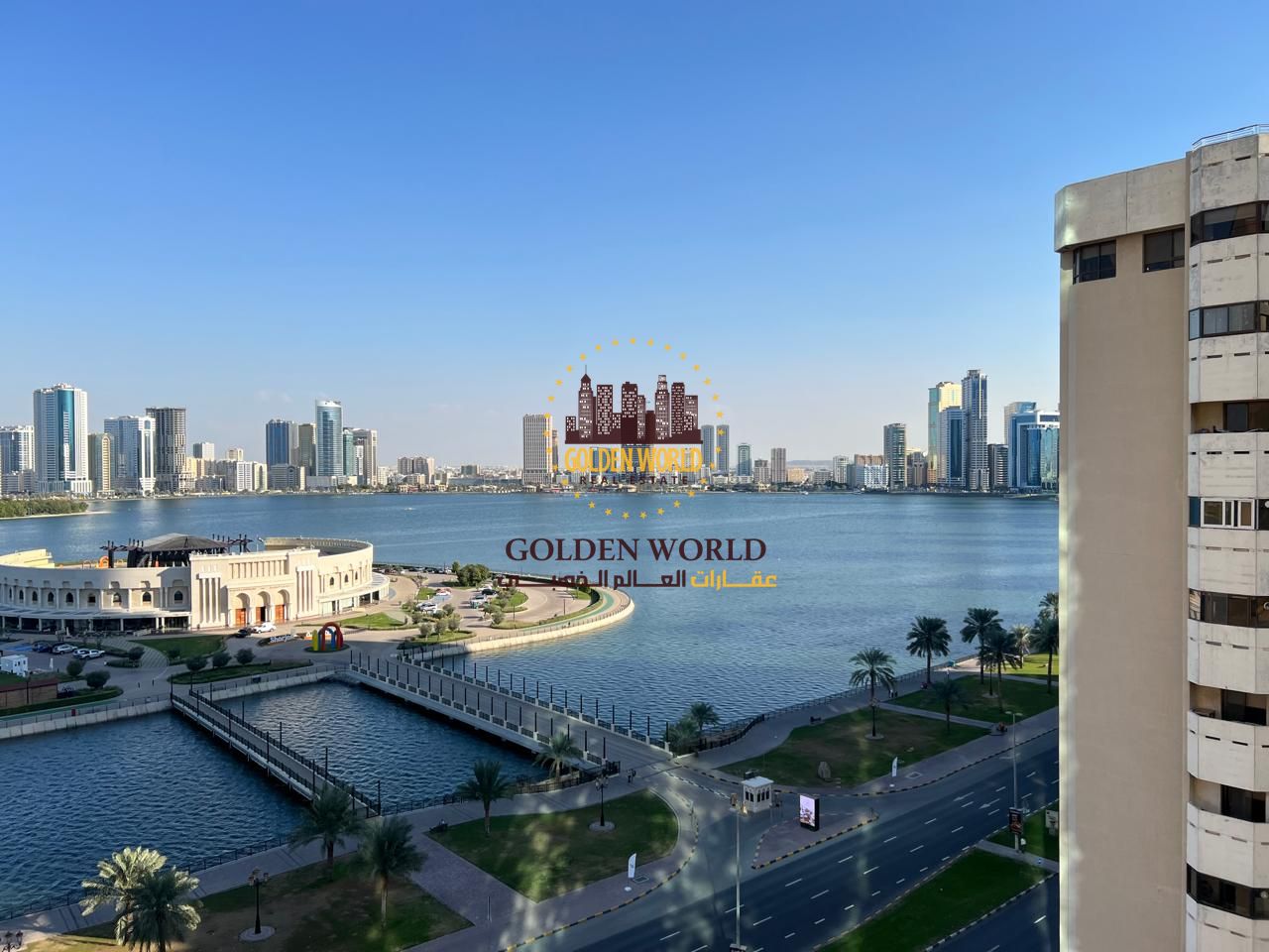 Three Bedroom Apartment with Two Living Rooms Balcony and Free Air Conditioning in Al Majaz Three Featuring Master Bedroom Sea View