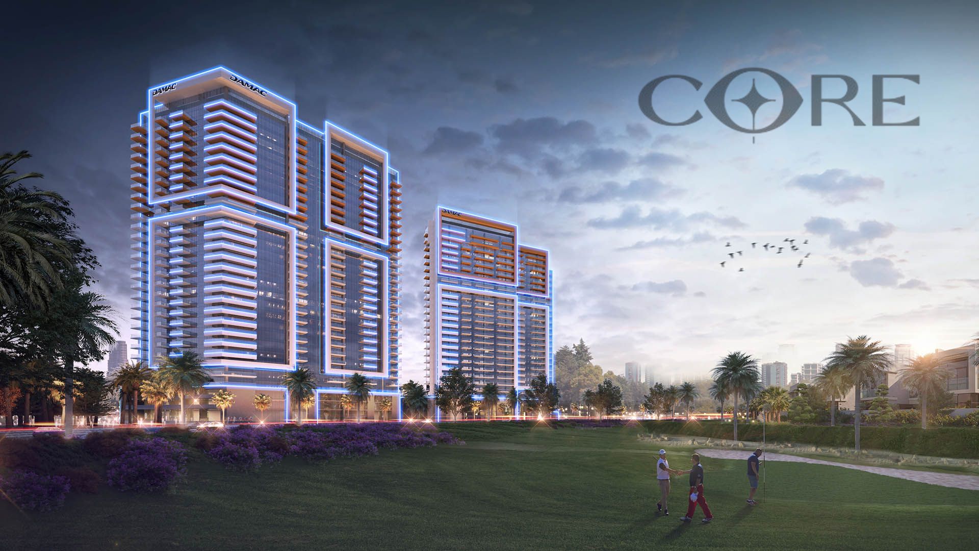 High floor / 1 bd + study / golf view