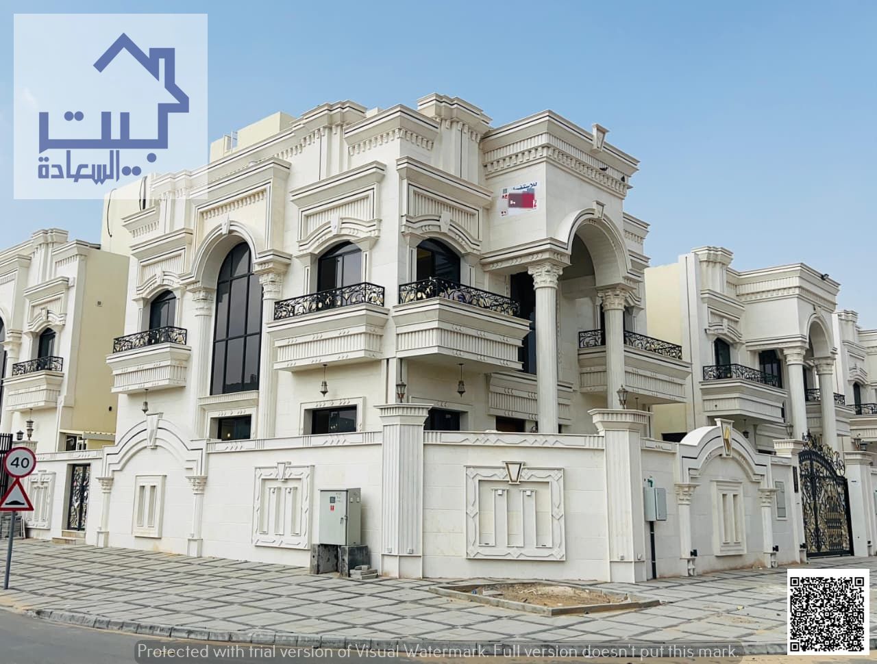 For rent: Classic corner villa in Al Helio 2, first occupancy, elegant design with luxury finishes, quiet location near all services, competitive and