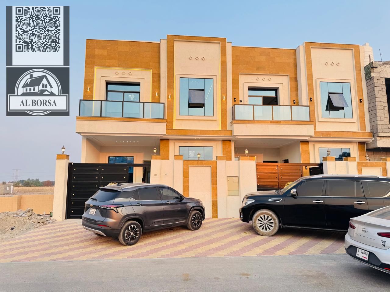 Villa for sale – Al Yasmin, Ajman | Two floors and a roof | 5 master bedrooms + majlis + living room