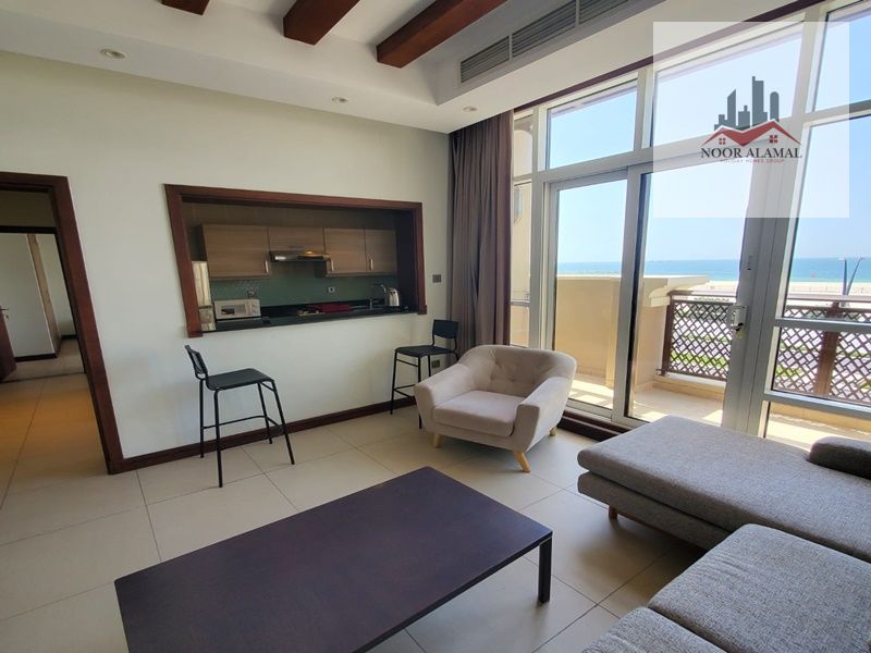 Sharjah, Al Rifaa, Al Heera Beach, new compound, one bedroom, living room, kitchen, bathroom, and balcony. Super deluxe finishing