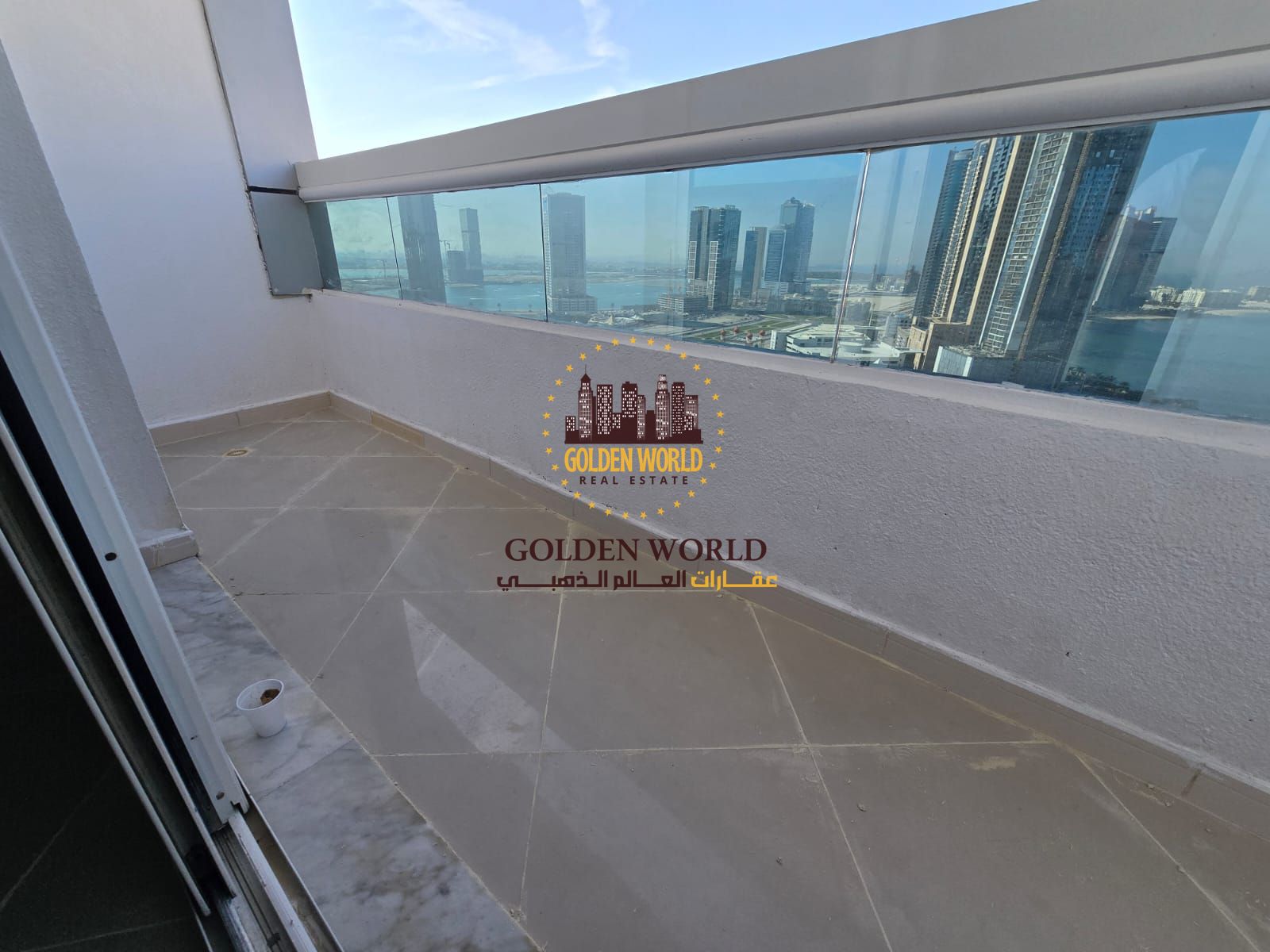 3BR apartment with balcony, master bedroom, 3 bathrooms, nice finishing, open and sea view. Rent AED 65K with 1 month free, 4/6 cheques, gym and paid