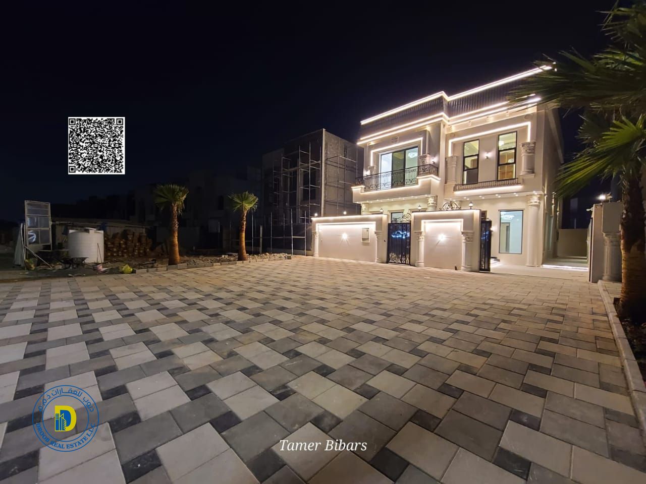 For sale: Classic villa, miniature palace, 5 bedrooms, registration fees included, in Al-Helio 1 area, freehold , bank financing .