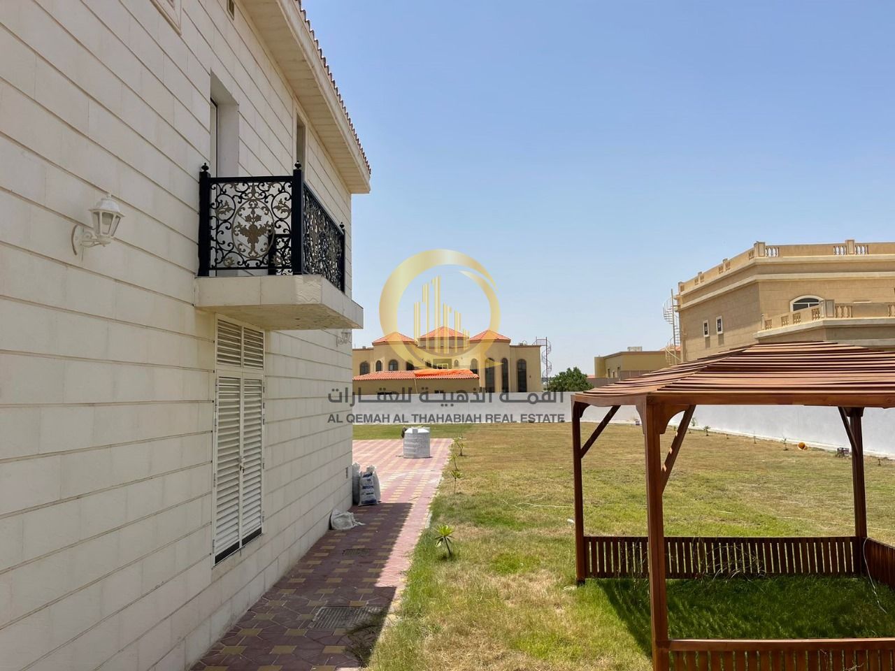 A two-story villa in Al-Rahmaniya made of stone for sale 1. Area: 25,000 square feet