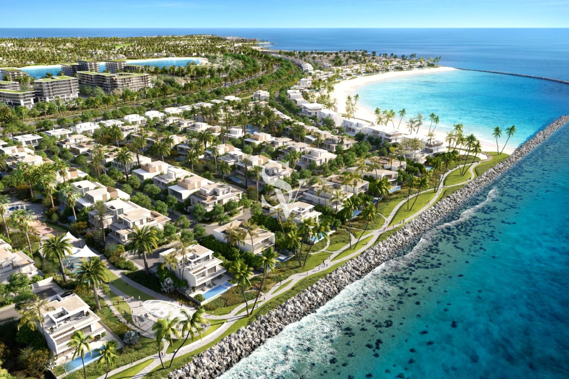 New Signature Island |3BR Private Beach | Open Sea