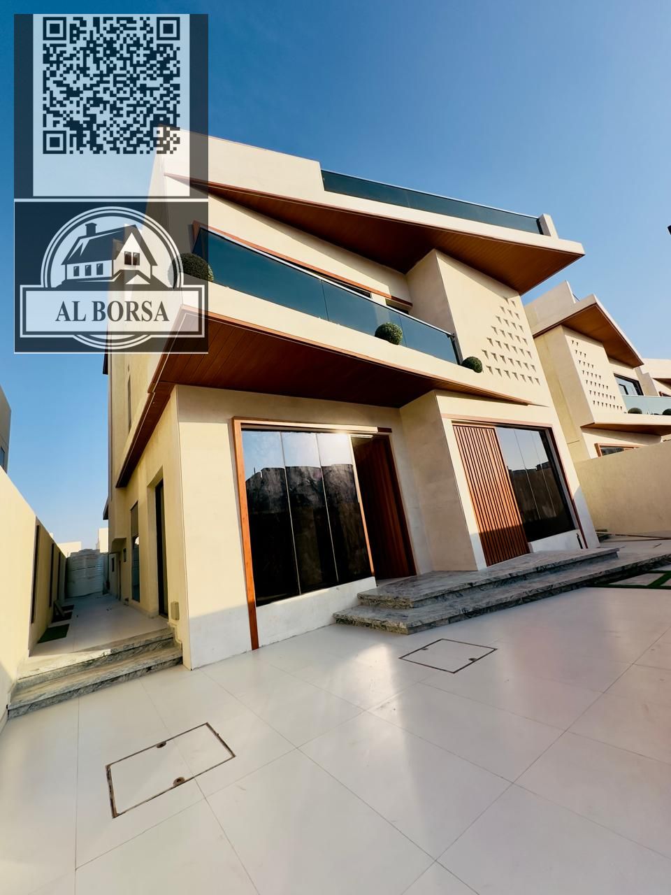 Standalone villa for sale – Azha, Ajman | 5 master bedrooms + 8 bathrooms | Majlis + 3 living rooms | Maid's room | Jacuzzi | Rooftop with BBQ | P