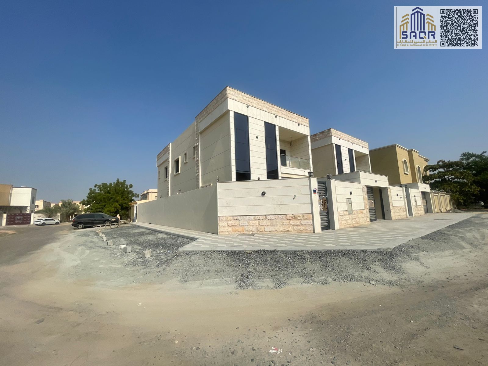 Corner villa in a prestigious residential area with all services and government facilities. Freehold ownership available to all nationalities.