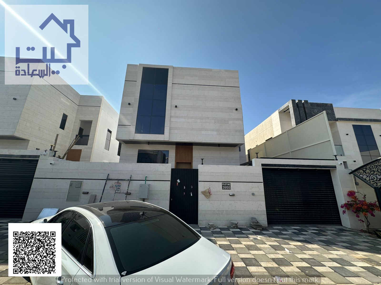 Villa for rent in Al Helio 2, brand new, first occupancy, ready to move in immediately, directly opposite a park.