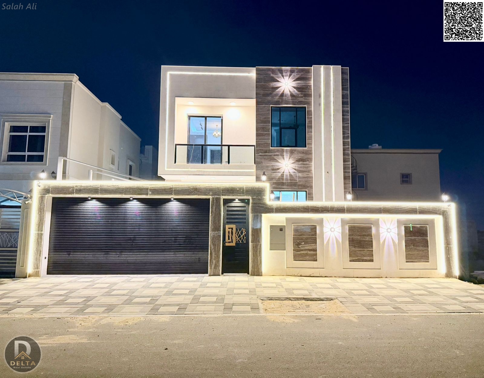 First-time occupancy property on the main street, ready to move in, in one of Ajman's most prestigious areas. Freehold ownership available to all nati